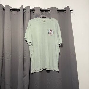 Comfort Colors Green Rudolph Christmas Short Sleeve Tee